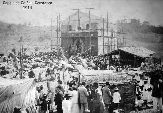 Festa na Capela da Colônia Agrícola da Constança em 1914